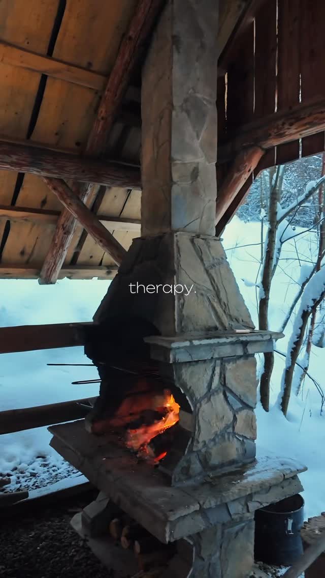 first snow and winter therapy